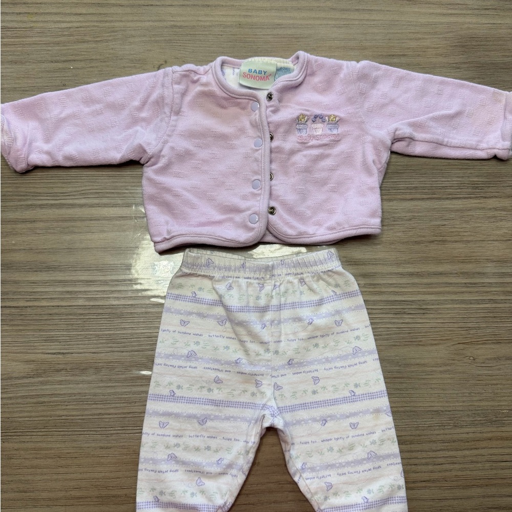 Baby Sonoma two piece outfit 0 - 3 months